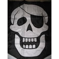 thumbnail image 2 of 3x5 Embroidered Sewn Jolly Roger Pirate Patch Nylon Flag banner Double Sided, 2 of 7