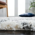 thumbnail image 5 of SAFAVIEH Fontana Daniel Diamond Shag Runner Rug, Ivory/Grey, 2'3" x 6', 5 of 9