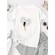 thumbnail image 2 of Camiseta de manga corta para mujer transpirable Moda de veranoRealistic Dandelion Pattern Printed Women'S Fashion Trendy Round Neck Short Sleeve, Simple Casual Sports T-Shirt, Comfortable Summer Top, 2 of 6
