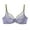 Purple, variant on Women's Balconette Bra Lace Push Up Bras Wireless See Through no Underwire