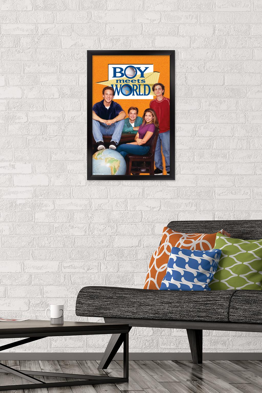 Boy Meets World - One Sheet Wall Poster, 14.725" x 22.375", Framed