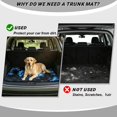 thumbnail image 4 of Jeiento Glow Blue Dolphin Flower Car Trunk Mat 29"x39", Pet Friendly Cargo Liner Ocean Beach Travel Car Mat, 4 of 7