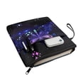 thumbnail image 3 of HELLHERO Book Sleeve Protector Pouch Book Organzier Holder Polyester Lightweight Book Organzoer Holder with Handle Book Carrying Case, Purple Dragonfly Galaxy Pouch, 3 of 6