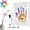 white, variant on Wooden Transparent Handprint Frame DIY Craft Keepsake Kit Acrylic Boards Paint Pens Shadow Box Display Wall Tabletop Memory Gift for Families Couples Pets Grandparents Home Decor