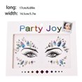 thumbnail image 4 of Soidarity Joyas para la frente de ojos, pegatinas autoadhesivas de diamantes de imitación, maquillaje facial ostentoso, decoraciones DIY para mujeres, Tratamientos faciales tipo 3 Soidarity CE013627-03B, 4 of 6