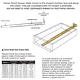 thumbnail image 2 of Hickory Hardware P1029-18-2C 18 Coulisse de Tiroir de Montage Central In. Cadmium, 2 of 5