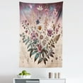 thumbnail image 2 of Ambesonne Botanic Wall Hanging Tapestry, Wildflower Bouquet Vintage, 30"x45", Mauve Beige Teal, 2 of 3