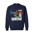 thumbnail image 1 of Awkward Styles My Brother Is Special Sweatshirt Autism Awareness Sweater Autism Gifts Sibling Love for Autism Awareness Autism Support Sweater Family Autism Sweatshirt Autism Sweater Men Women, 1 of 5
