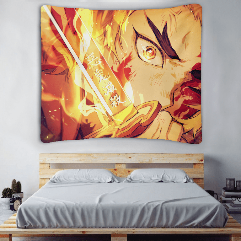 Demon Slayer Decor Tapestry Anime Printed Wall Hanging Backdrop for Living  Room Bedroom Dorm Birthday Gift for Her and Him