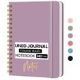 thumbnail image 1 of Cuaderno CICPAP A5 de espiral con tapa dura, rayado universitario, morado, 1 of 6