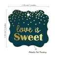 thumbnail image 7 of Inkdotpot Real Gold Foil Bracket Shape Paper Hang Tags Love Is Sweet Wedding Favor Tags Pack Of 100, 7 of 7