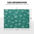 thumbnail image 2 of Lsque teal green paw Pattern Drying Mat for Kitchen Counter, 18x24 Inch Ultra Absorbent Home Dish Drainer Mats Plate Holder, 2 of 7