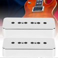 thumbnail image 4 of 2Pcs Pickup Cover High Quality Silver Chrome Plating ABS Musical Instrument Accessories, 4 of 5
