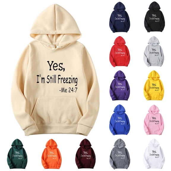 CIAKGIAF Mens Hoodies Long Sleeve Pullover Kangaroo Pocket Hoodies,Sports Drawstring Letter Print Hooded Sweatshirt