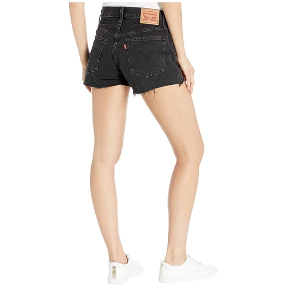 Levi's Womens 501 High-Rise Shorts Black