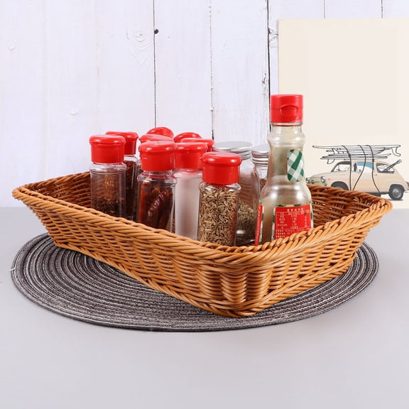 VERDANVERSE Khaki Woven Pantry Storage Basket for Home Organization, and Stylish, 1 Piece