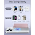 thumbnail image 5 of RORRY Magnetic Power Bank, 5000mAh Ultra Slim Wireless Portable Charger, 18W Fast Charging for iPhone Samsung, Pink, 5 of 7