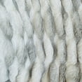 thumbnail image 2 of Plutus Brands Plutus White Silver Snow Chinchilla Faux Fur Luxury Throw Blanket, 70L x 90W, 2 of 3