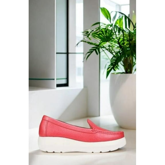 Naturalizer Womens Pink Casual Leather Slip-On Loafers Size 8.5M NIB