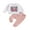 Pink, variant on Baby Toddler Boy Girl Fall Outfits, 0 6 12 18 24 Months 2T 3T Checkerboard Letter Print Long Sleeve Sweatshirt Elastic Waist Pants 2 Piece Clothing Set