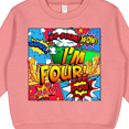thumbnail image 3 of Inktastic I'm Four Comic Book Toddler Sweatshirt, 3 of 4