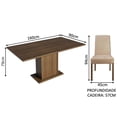 thumbnail image 3 of Juego de Comedor Madesa Mesa con Tapa de Madera 4 Sillas Marron/Imperial Keila, 3 of 8