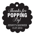 thumbnail image 1 of 100 PCS Personalized Baby Shower Favors Tags Custom Quote Thank You For Popping By Baby Shower Gift Hang Tags, 1 of 1
