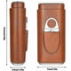 thumbnail image 2 of Gift For Father, That Can Hold 3 Cigars, Leather With Cigar Cutter, Portable, 2 of 4