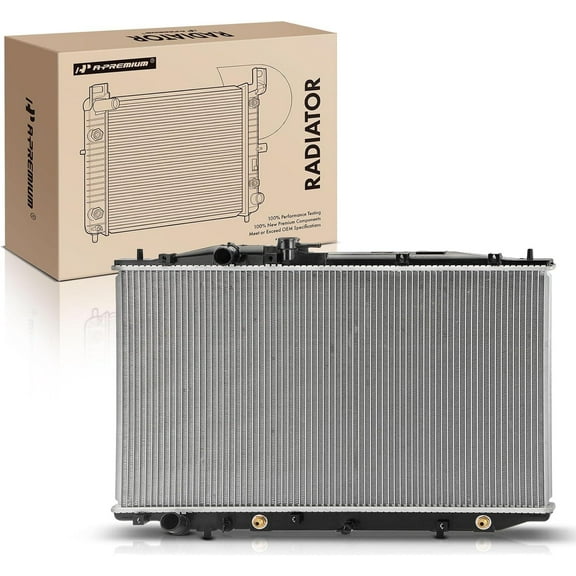 A-Premium Engine Coolant Radiator with Transmission Oil Cooler Compatible with Acura TL 2007-2008 3.2L 3.5L, Automatic Transmission, Replace# 19010RDAA61