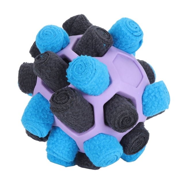 Puppy Sniffing Puzzle Toy, Dog Snuffle Ball Interactive For Small Medium Large Dogs Purple,Green