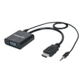 thumbnail image 1 of Manhattan(R) 151450 Câble Convertisseur Audio HDMI(R) AM-VGA+, 1 of 8