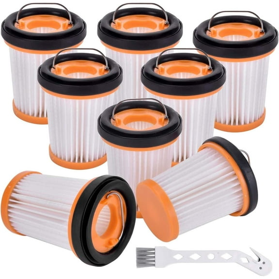 8 Pack WV201 Fiters Replacement for Shark Wandvac ION W1 S87 Handheld Vacuum Filter Replacement WV200, WV201, WV205, WV201BK,WV220, Compare to Part # XHFWV200