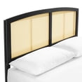 thumbnail image 6 of Modway Sierra Cane Rattan and Wood Full Platform Bed with Splayed Legs in Black, 6 of 9