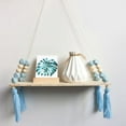 thumbnail image 5 of Reduced Price!Style Wooden Bead Tassels Storage Rack Wall Rope Hanging Shelf for Decor of Bedroom, Living Room, Kitchen, Office, 5 of 6