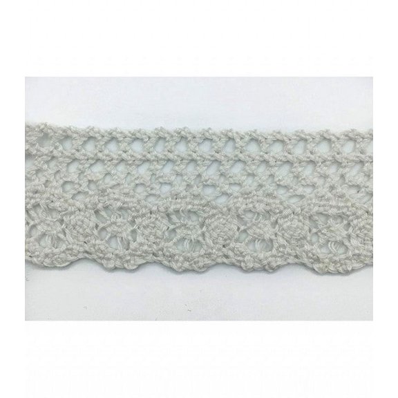 Trimplace White 1 - 5/8 Inch Heavy Weight Cluny Lace - 8 Yards