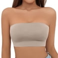 thumbnail image 2 of Women's Sexy Traceless Large Anti Drop Off One Shoulder Wrapped Chest Wrapped Up Bra, 2 of 9