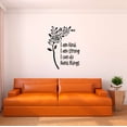thumbnail image 1 of Home Wall Decal - I am Strong I can do Hard Things - Inspirational Motivational Design Cute Flower I am Kind positive Motivational Quote - Size: 24 In(W) x 30 In(H), 1 of 5