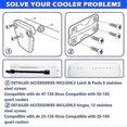 thumbnail image 2 of Cooler Hinge and Latch and Screws Kit, Cooler Latch Replacement Parts Edition 0626, 2 of 5