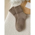thumbnail image 2 of LAVA 5 Pack Women's Thick Winter Socks, Warm Thermal Soft Crew Boot Socks(Khaki), 2 of 7