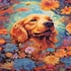 thumbnail image 2 of Hilo Algodón Ecológico Bordado Punto Cruz Cachorro Floral Impreso 11CT 40x56cm, 2 of 9