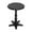 Black, variant on GZXS 15.75" Round Wooden Pedestal Side Table, Compact Vintage Accent Table for Living Room or Bedroom, Easy Assembly, Walnut Brown Finish
