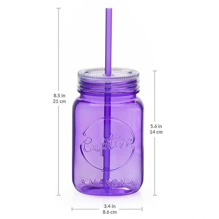 AGH 4 Pack Sublimation Tumblers 16oz Glass Straight Skinny Tumbler, Frosted Glass Cups Mason Jar Mug with Splash-proof Lid and Straw, Reusable
