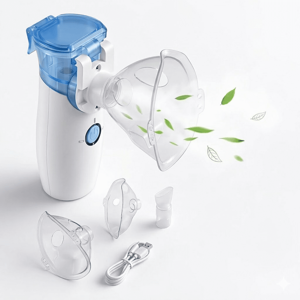 AJZIOJIRO Portable Personal Humidifier Ultrasonic Cool Mist 0.5-5μm Particles Personal Steam Inhaler, Vaporizer for Travel Home Office