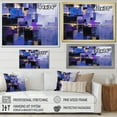 thumbnail image 4 of Designart "Contemporary Fusion: Black, Blue, and Purple I" Abstract Painting Wall Art Prints, 4 of 7