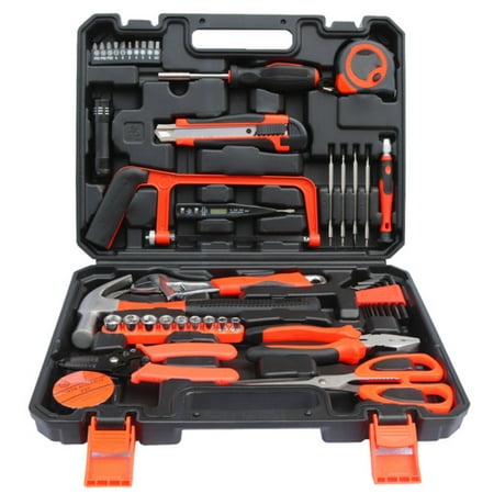 

Tools Tool Set 45 Pieces Universal Household Hand Tool Kit with Plastic Tool Box Electrician Tool Storage Box Clock&mobile Phone Repair on Clearance