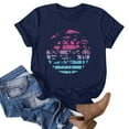 thumbnail image 2 of RQYYD Beach Shirts for Women Hawaiian Graphic Short Sleeve Crewneck Tees Pullover Sunshine Summer Vacation Vintage Tshirt Tops, 2 of 3