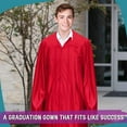thumbnail image 6 of Endea Graduation Shiny Red Graduation Gown, 6 of 8