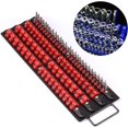 thumbnail image 4 of UTAH-80-Piece Portable Socket Organizer Tray, 2 Pcs Set, Blue & Red, 1/4-Inch, 3/8-Inch, 1/2-Inch,Heavy Duty Socket Organizer, Black Rails, Blue & Red Clips, 4 of 4