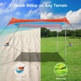 thumbnail image 4 of Refugio solar portátil Beach Tent BEW de 3 x 3 m, UPF 50+, 4 of 7
