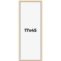 17x45 Shadow Box Frame Brown | 0.875 Inches Deep Real Wood Contemporary Shadowbox Display Frame |